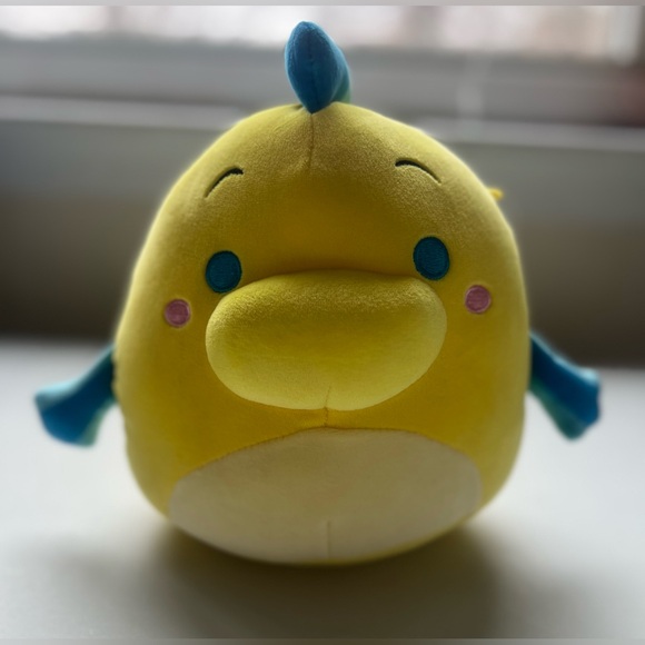 Disney Other - Flounder 7 Inch Disney Little Mermaid Plush Squishmallow Brand New Kellytoy